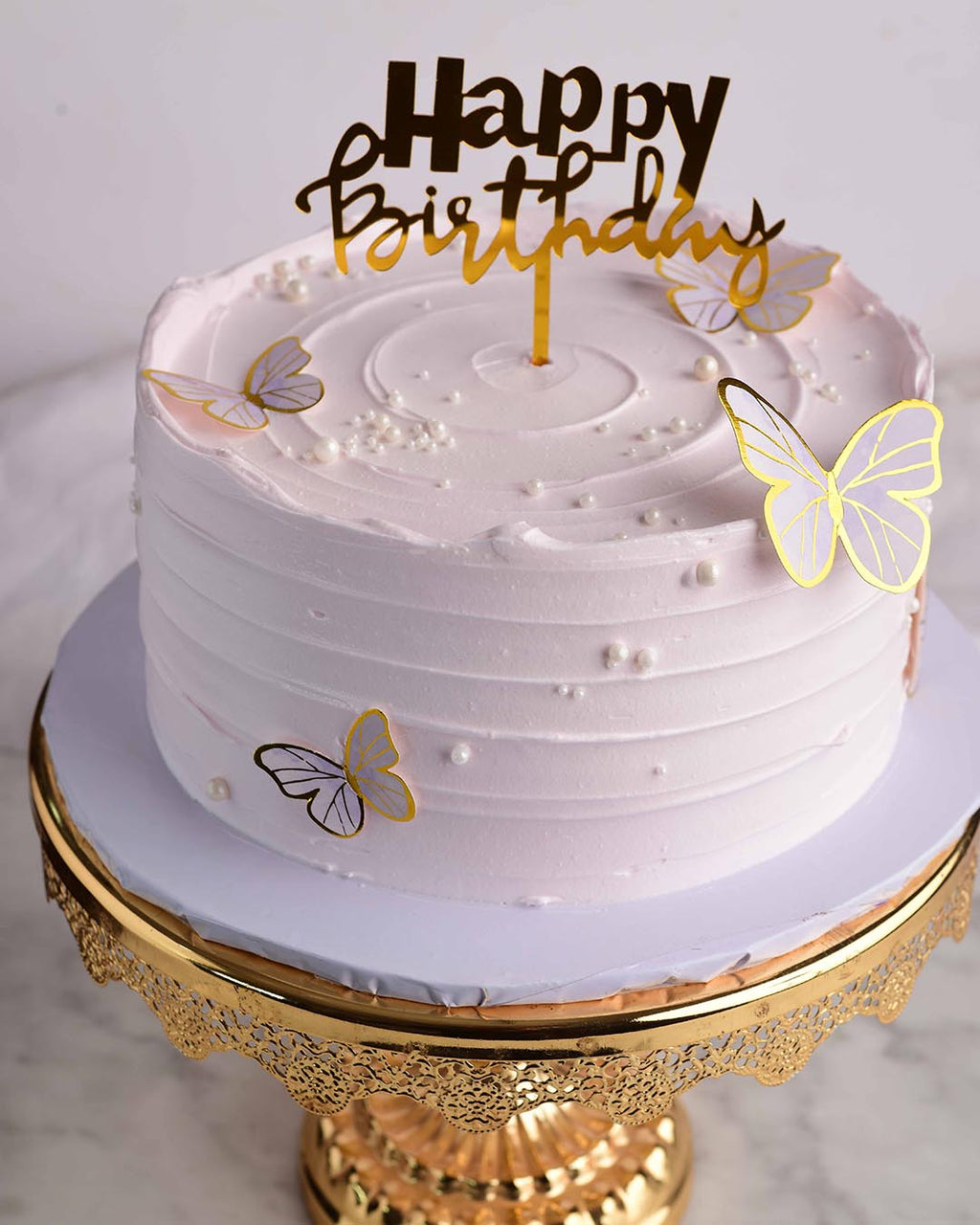 The Twirls and Butterflies Cake image 1