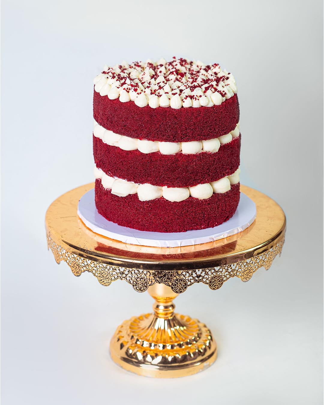The Crimson Naked Cake