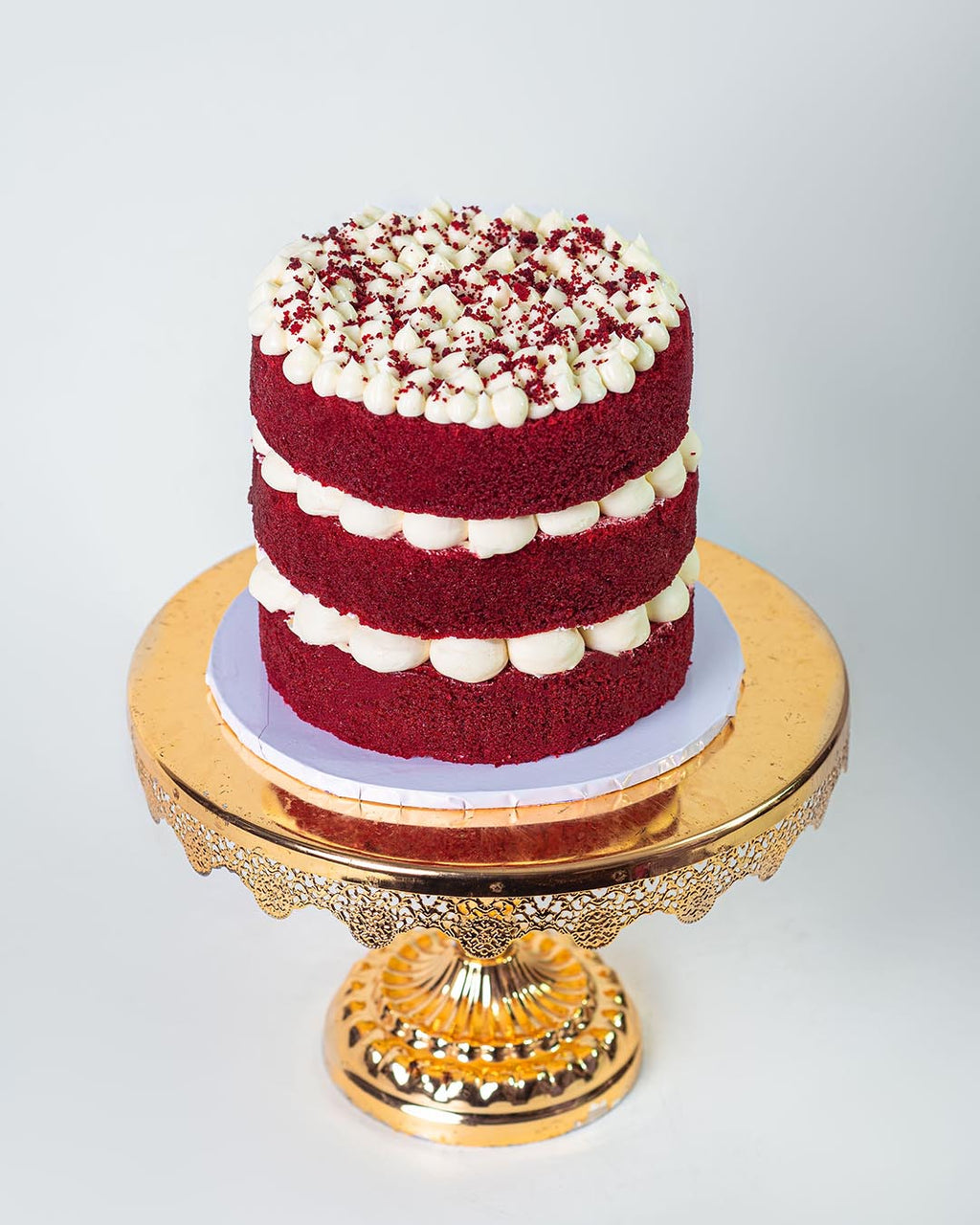 The Crimson Naked Cake