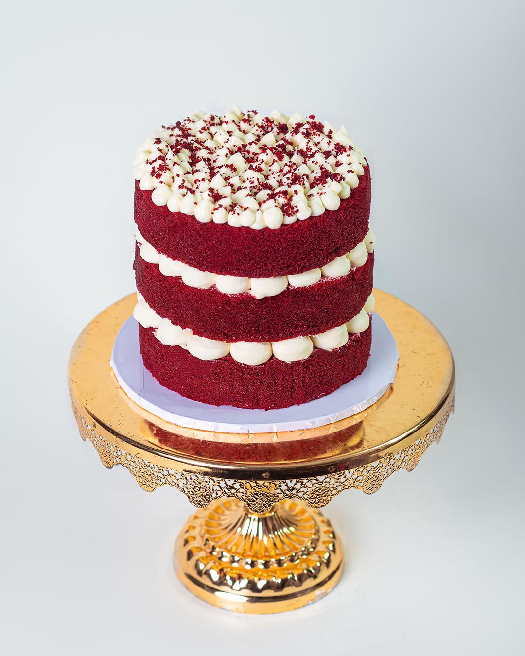 The Crimson Naked Cake