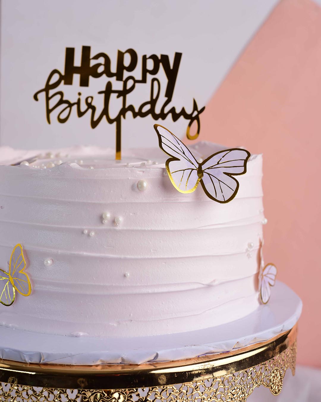 The Twirls and Butterflies Cake image 2